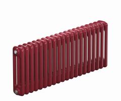 Трубчатый радиатор Rifar Tubog 3042, 14 секций, 3-колончатый, красно-коричневый (бордо), D1