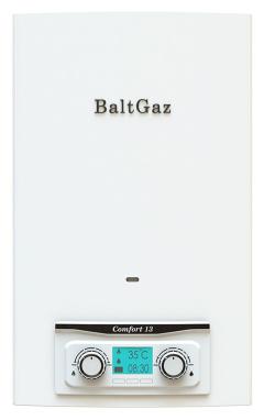Газовый проточный водонагреватель BaltGaz Comfort 13, белый