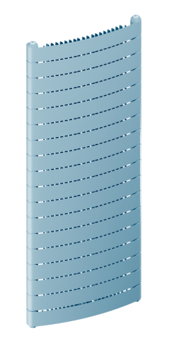 Радиатор биметаллический Rifar Convex 1440x18 секций, №99V, синий (сапфир)
