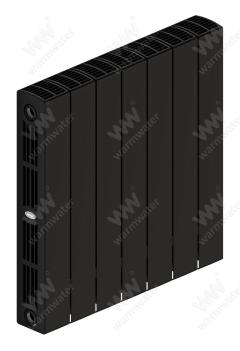 Радиатор биметаллический Rifar SUPReMO 500x7 секций, черный (антрацит)