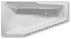 Ванна акриловая Riho Rethink Space 170х90 см, белый, правая