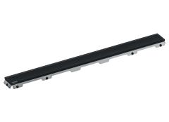 Решетка для душевого канала цельная Tece TECEdrainline Glass Black M 1000, черный матовый
