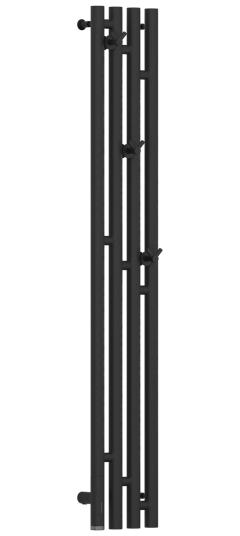 Полотенцесушитель электрический Сунержа Кантана 3.0 1200х159 мм, ТЭН слева, титан темный