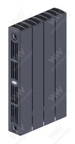Радиатор биметаллический Rifar SUPReMO Ventil 500x4 секции, №69VL, серый (титан)
