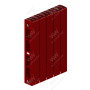 Радиатор биметаллический Rifar SUPReMO Ventil 500x5 секций, №69VL, красный (бордо)