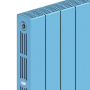 Радиатор биметаллический Rifar SUPReMO Ventil 500x8 секций, №69VL, синий (сапфир)