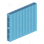 Радиатор биметаллический Rifar SUPReMO Ventil 500x9 секций, №69VL, синий (сапфир)