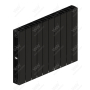 Радиатор биметаллический Rifar SUPReMO Ventil 500x10 секций, №69VL, черный (антрацит)