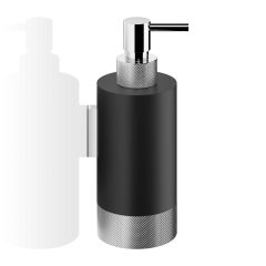 Дозатор жидкого мыла Decor Walther Club WSP 1, черный матовый/хром