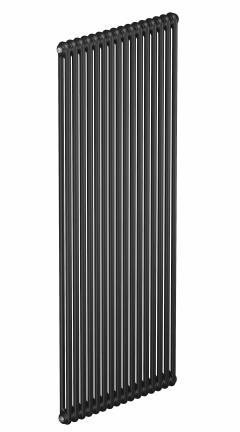 Трубчатый радиатор Rifar Tubog 2240, 18 секций, 2-колончатый, черный (антрацит), D1