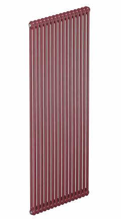 Трубчатый радиатор Rifar Tubog 2240, 19 секций, 2-колончатый, красно-коричневый (бордо), D1