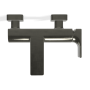 Смеситель для ванны Treemme Hasк, излив 165 мм, черный хром брашированный