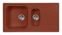 Мойка кухонная AquaGranitEx М-09к 940х495 мм, красный марс, мраморный композит