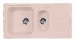 Мойка кухонная AquaGranitEx М-09к 940х495 мм, розовая, мраморный композит