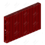 Радиатор биметаллический Rifar SUPReMO Ventil 500x19 секций, №69VL, красный (бордо)