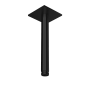 Держатель душа потолочный Almar Round & Square Rosette 150 мм, черный