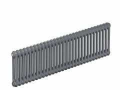 Трубчатый радиатор Rifar Tubog 2037, 30 секций, 2-колончатый, серый (титан), D1