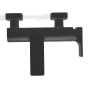Смеситель для ванны Treemme Hasк, излив 165 мм, черный матовый