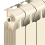 Радиатор биметаллический Rifar Monolit Ventil 350x8 секций, №89VR, жемчужно-белый (айвори)