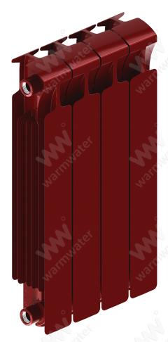Радиатор биметаллический Rifar Monolit Ventil 500x4 секции, №89VR, красный (бордо)