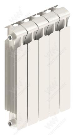 Радиатор биметаллический Rifar Monolit Ventil 500x5 секций, №89VR, белый