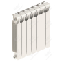 Радиатор биметаллический Rifar Monolit Ventil 500x7 секций, №89VR, белый