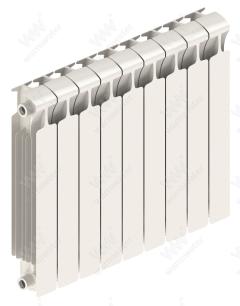 Радиатор биметаллический Rifar Monolit Ventil 500x9 секций, №89VR, белый