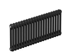 Трубчатый радиатор Rifar Tubog 2037, 14 секций, 2-колончатый, черный (антрацит), D1