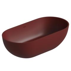 Ванна отдельностоящая DEA Design Shadow 170х72 см, объем 390 л, красный винный (red wine №17)