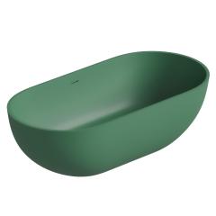 Ванна отдельностоящая DEA Design Shadow 170х72 см, объем 390 л, зеленый шалфей (sage №9)