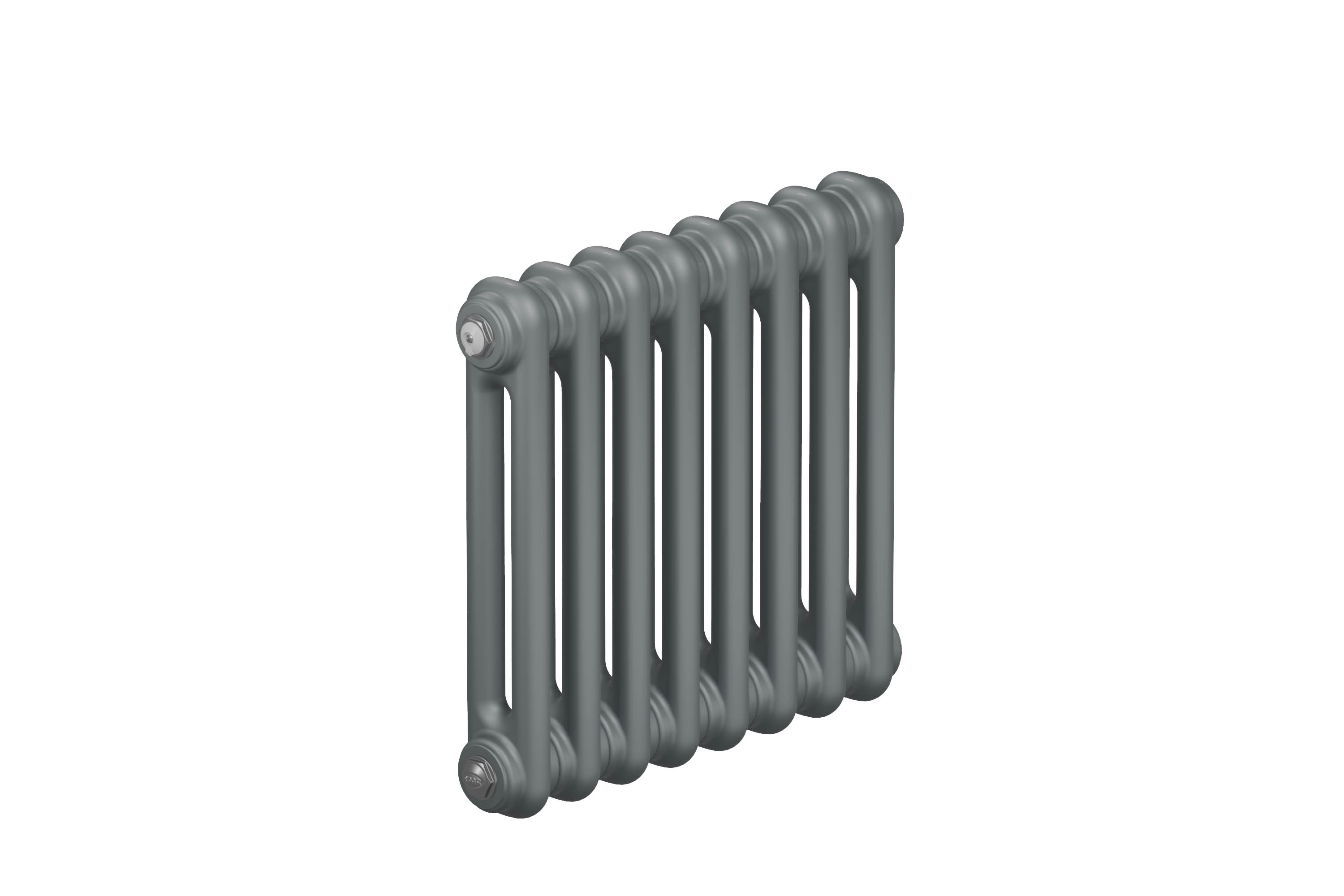 Трубчатый радиатор Rifar Tubog 2037, 5 секций, 2-колончатый, серый (титан), B1