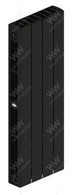 Радиатор биметаллический Rifar SUPReMO Ventil 800x4 секции, №89VR, черный (антрацит)
