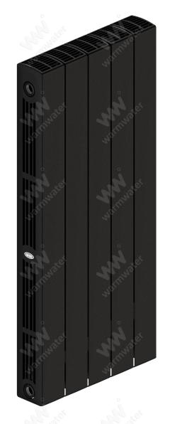 Радиатор биметаллический Rifar SUPReMO Ventil 800x5 секций, №89VR, черный (антрацит)