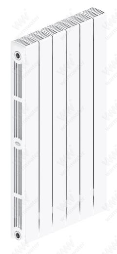 Радиатор биметаллический Rifar SUPReMO Ventil 800x6 секций, №89VR, белый