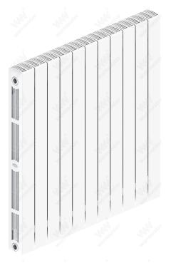 Радиатор биметаллический Rifar SUPReMO Ventil 800x11 секций, №89VR, белый
