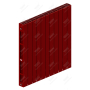 Радиатор биметаллический Rifar SUPReMO Ventil 800x11 секций, №89VR, красный (бордо)