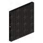 Радиатор биметаллический Rifar SUPReMO Ventil 800x11 секций, №89VR, черный (антрацит)
