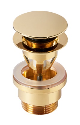 Донный клапан для раковины универсальный Catalano, золото (oro lucido)
