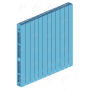 Радиатор биметаллический Rifar SUPReMO Ventil 800x12 секций, №89VR, синий (сапфир)