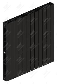Радиатор биметаллический Rifar SUPReMO Ventil 800x12 секций, №89VR, черный (антрацит)