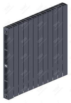 Радиатор биметаллический Rifar SUPReMO Ventil 800x13 секций, №89VR, серый (титан)