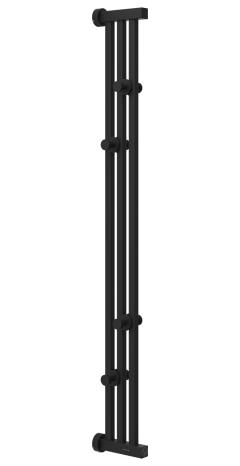 Полотенцесушитель электрический Сунержа Хорда 4.0 1200х166 мм, ТЭН универсальный, титан темный