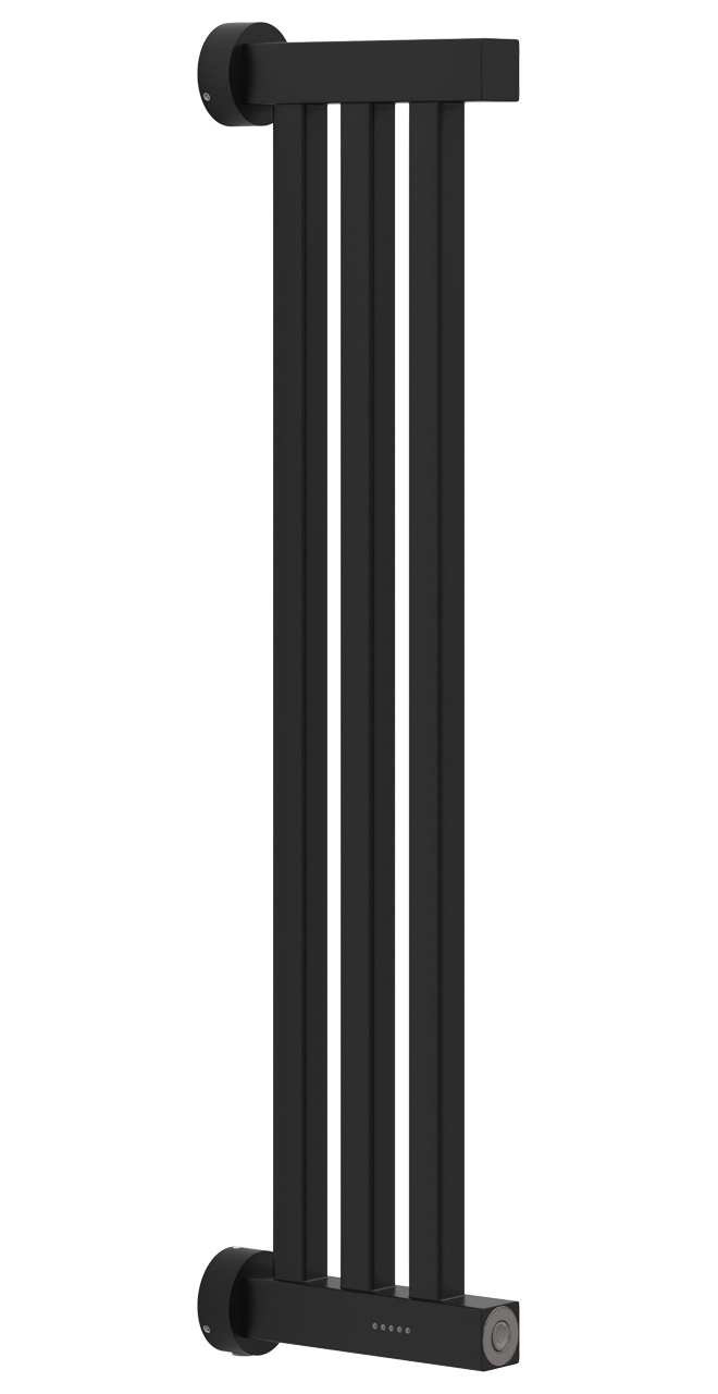 Полотенцесушитель электрический Сунержа Хорда 4.0 600х166 мм, ТЭН универсальный, черный матовый
