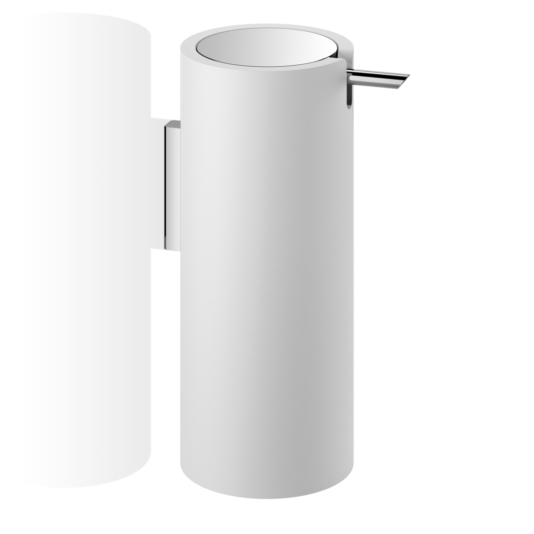 Дозатор жидкого мыла Decor Walther Stone WSP, белый/хром
