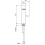 Cмеситель для умывальника Treemme Arche`, высота 180 мм, золото брашированное