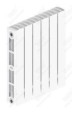 Радиатор биметаллический Rifar SUPReMO 500x6 секций, белый