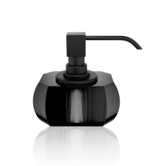 Дозатор жидкого мыла Decor Walther Kristall KR SSP, антрацит/черный
