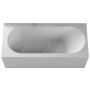 Ванна каменная Salini Fabia 180х80 см, белый, матовая поверхность