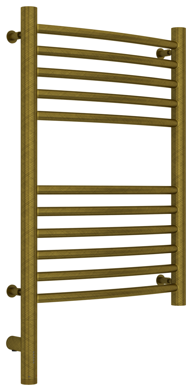 Полотенцесушитель электрический Сунержа Богема выгнутая 3.0 600х400 мм, ТЭН слева, бронза состаренная