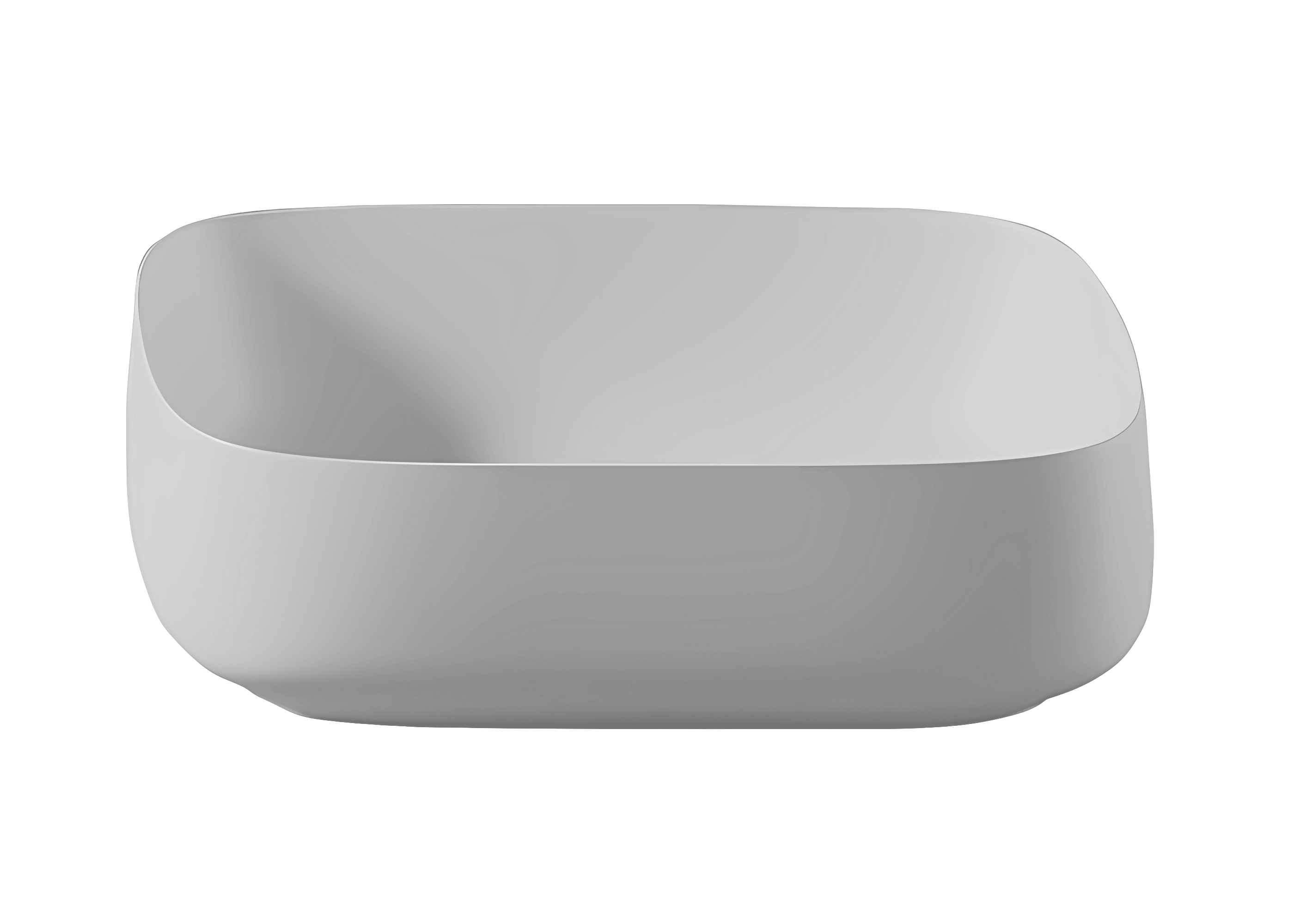 Раковина накладная ArtCeram Quadro Saniglaze 550х350 мм, белый матовый (bianco opaco)